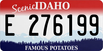 ID license plate E276199