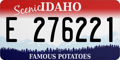 ID license plate E276221