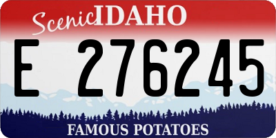 ID license plate E276245