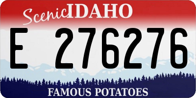 ID license plate E276276
