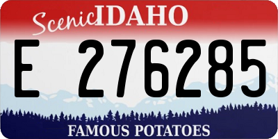 ID license plate E276285