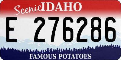 ID license plate E276286