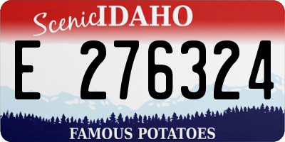 ID license plate E276324