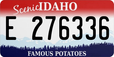 ID license plate E276336