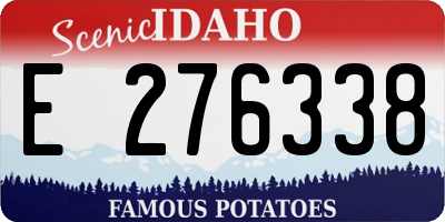 ID license plate E276338