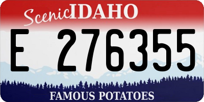 ID license plate E276355