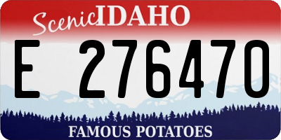 ID license plate E276470