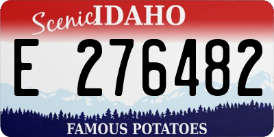 ID license plate E276482
