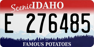 ID license plate E276485