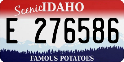 ID license plate E276586