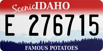 ID license plate E276715