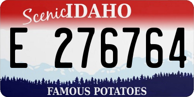ID license plate E276764