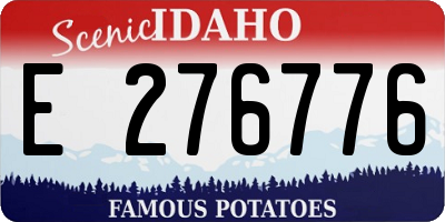ID license plate E276776