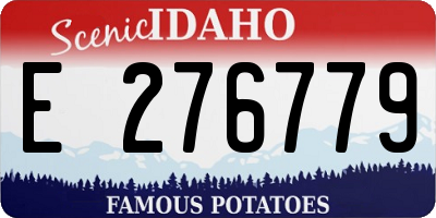 ID license plate E276779