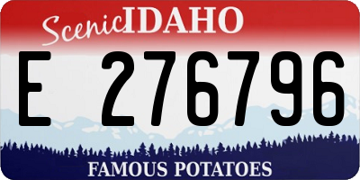 ID license plate E276796