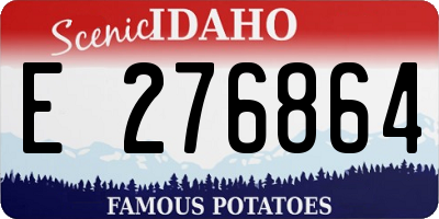 ID license plate E276864