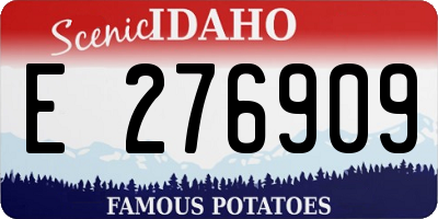 ID license plate E276909