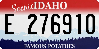 ID license plate E276910