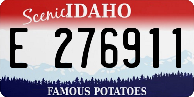 ID license plate E276911