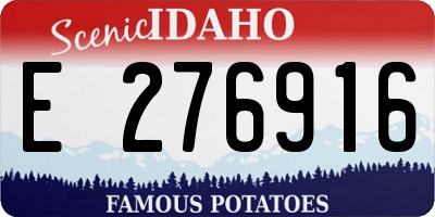 ID license plate E276916