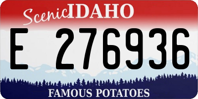 ID license plate E276936