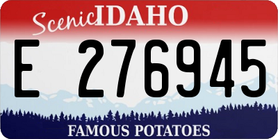 ID license plate E276945