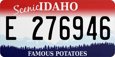 ID license plate E276946