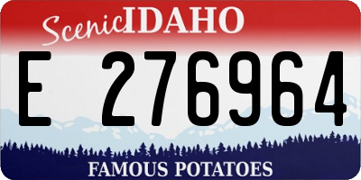 ID license plate E276964
