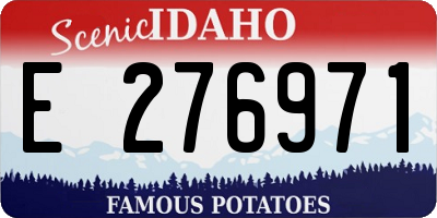 ID license plate E276971