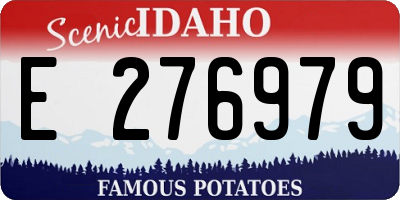 ID license plate E276979