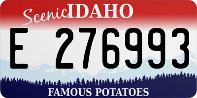 ID license plate E276993
