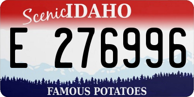 ID license plate E276996