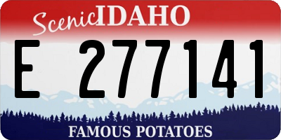 ID license plate E277141