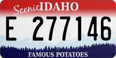 ID license plate E277146