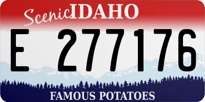 ID license plate E277176