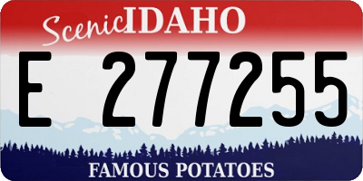 ID license plate E277255