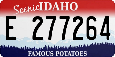 ID license plate E277264
