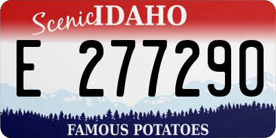 ID license plate E277290