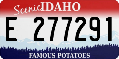 ID license plate E277291