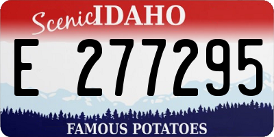 ID license plate E277295