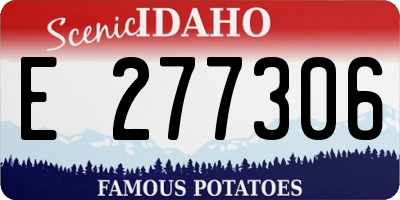 ID license plate E277306