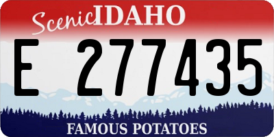ID license plate E277435