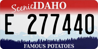 ID license plate E277440