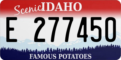 ID license plate E277450