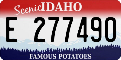 ID license plate E277490