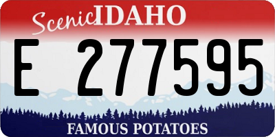 ID license plate E277595
