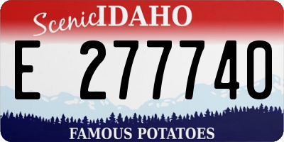 ID license plate E277740