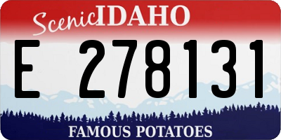 ID license plate E278131