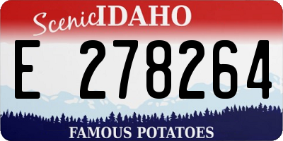ID license plate E278264