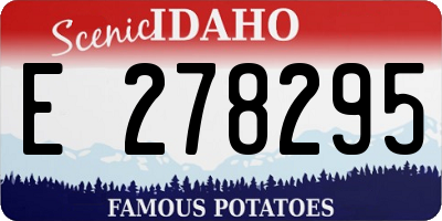 ID license plate E278295